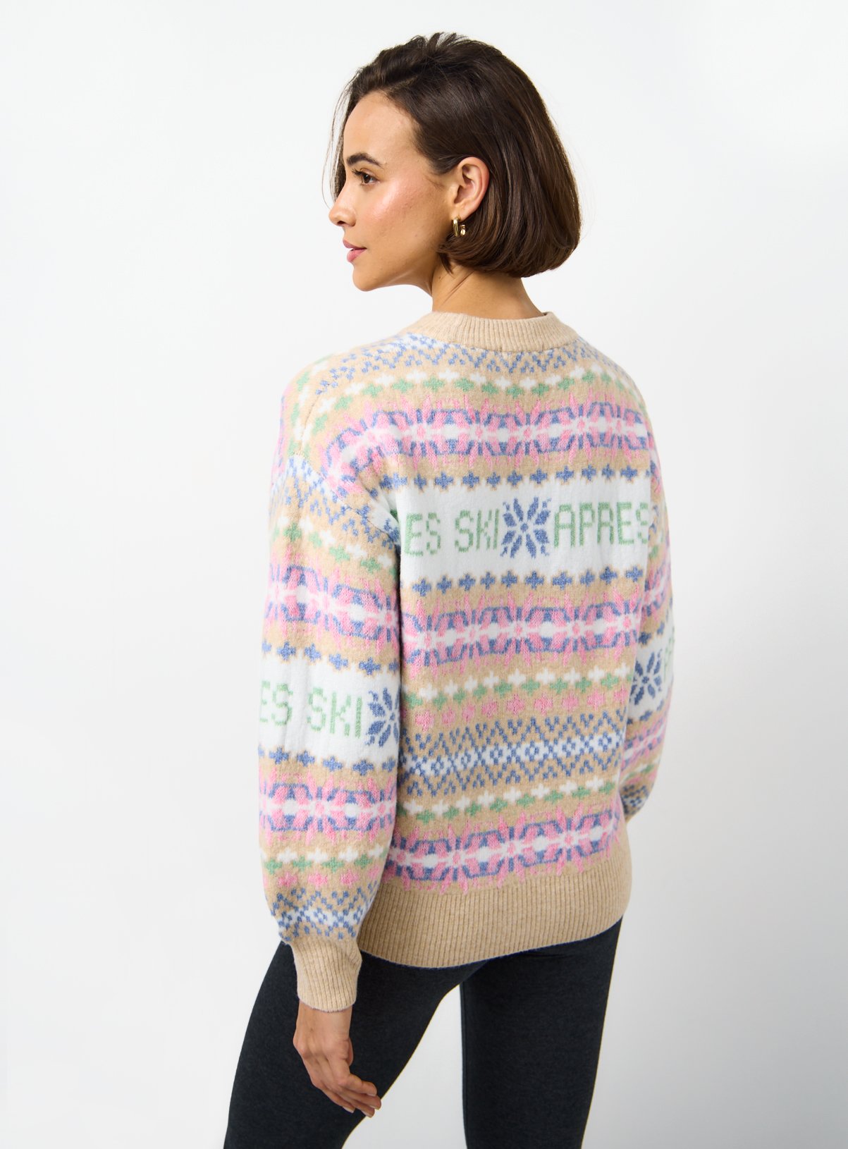Pastel Fairisle Aprés Ski Knitted Jumper 14 - Image 3 thumbnail
